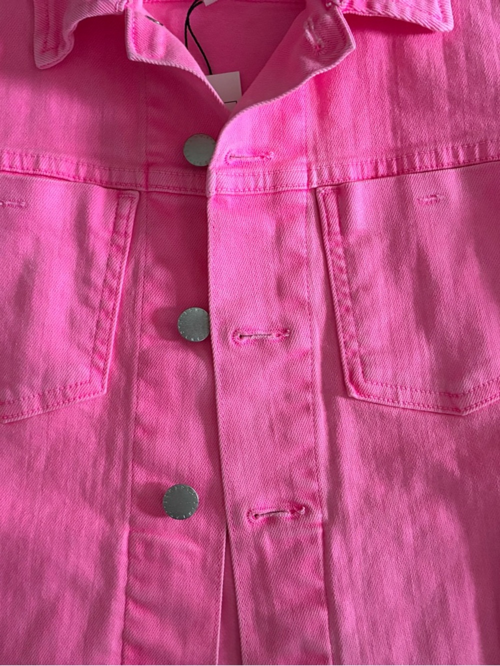 L’Agence NWT Jacket, Janelle Jean Jacket in bright Pink! 🩷🌸🩷 - Picture 6 of 12